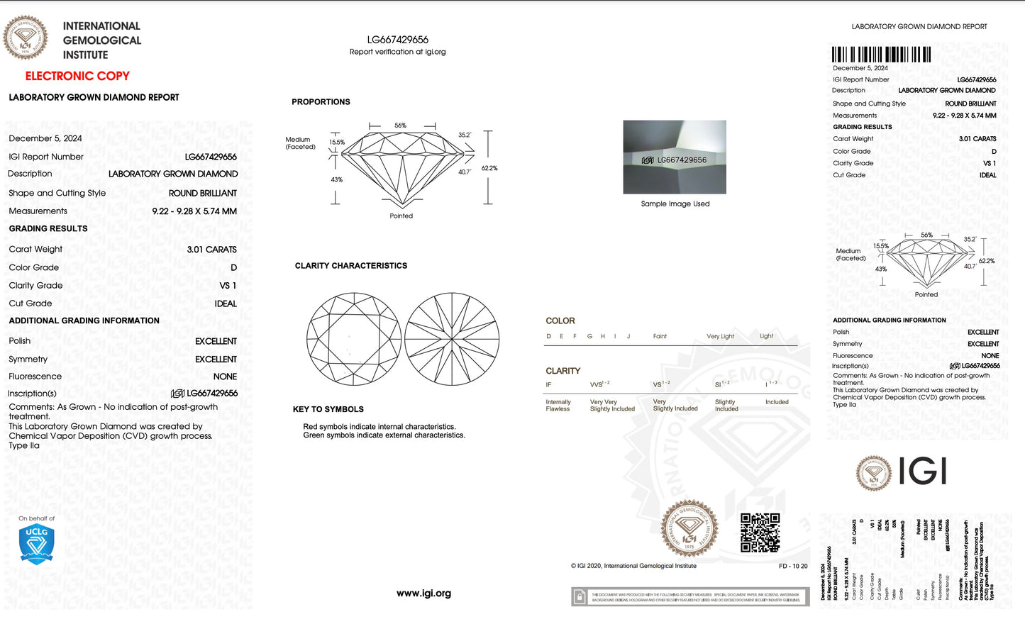 3 Carat Diamond Brilliant Round